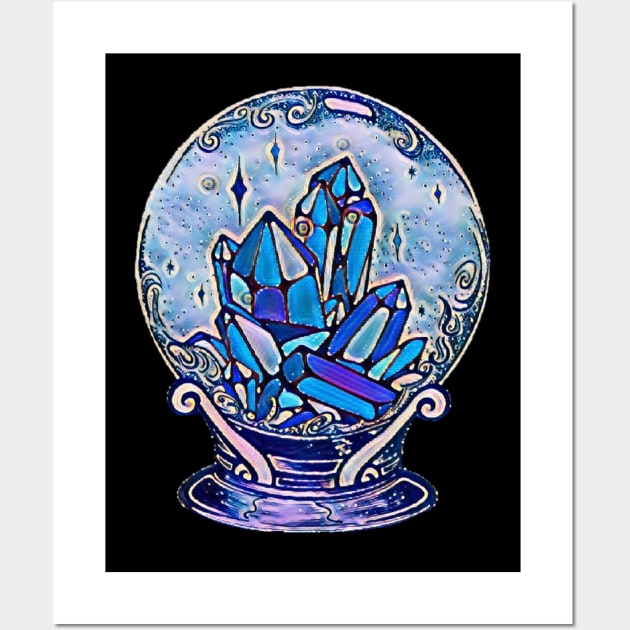 Fortune Teller Crystal Ball Wall Art by Wicca Fairy